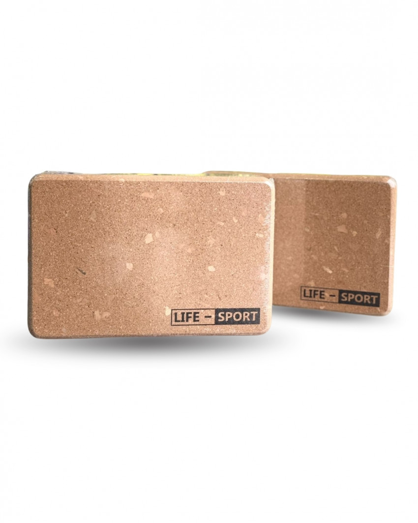 Life-Sport Cork Yoga Brick (Mantar Yoga Kərpici)